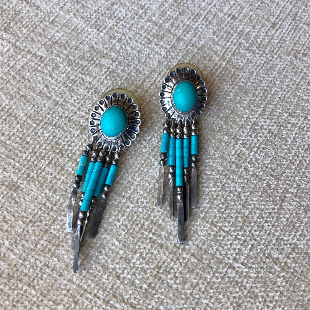 Sterling silver and turquoise earrings